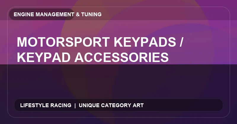 Motorsport Keypads / Keypad Accessories